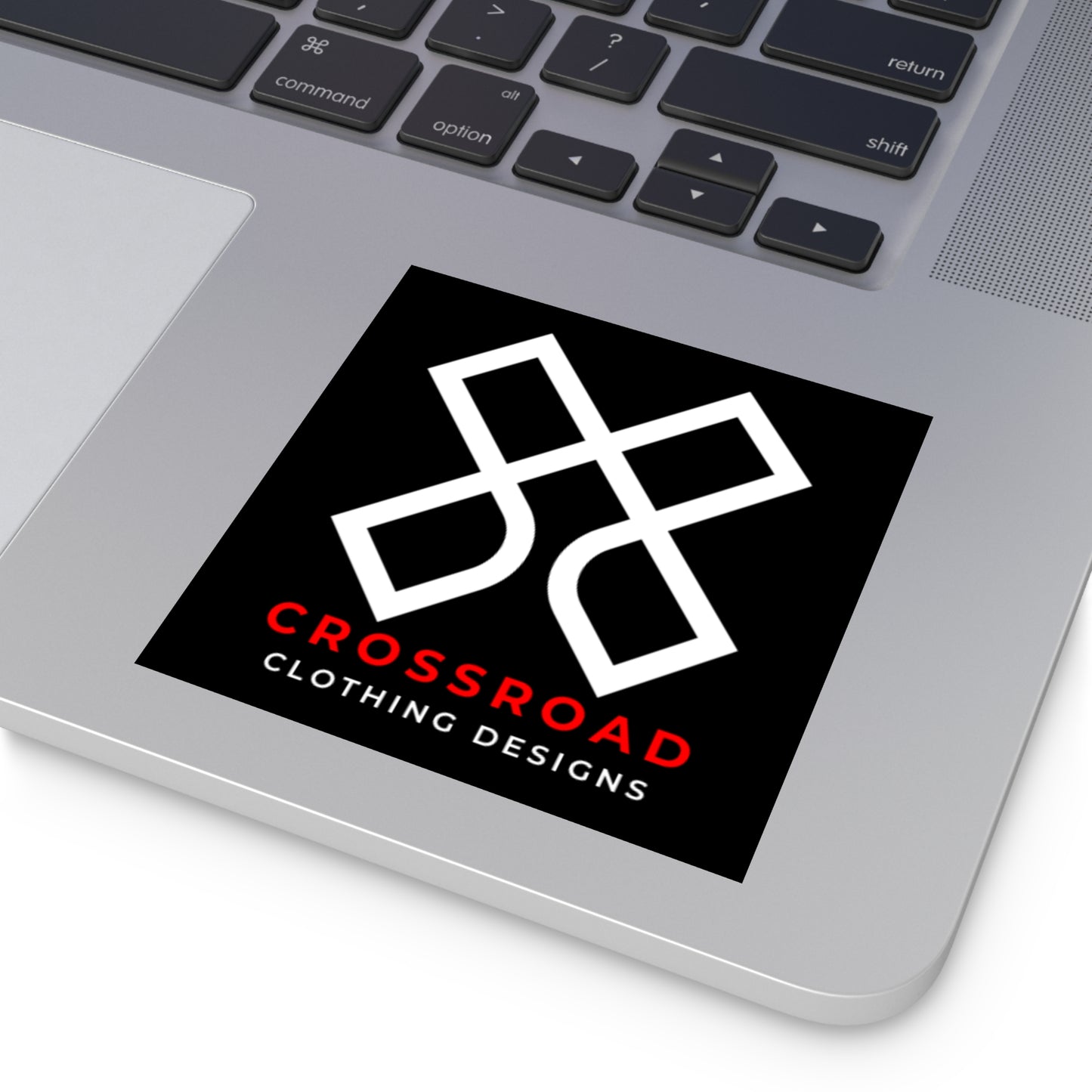 Crossroad Square Indoor\Outdoor Stickers (White Text)