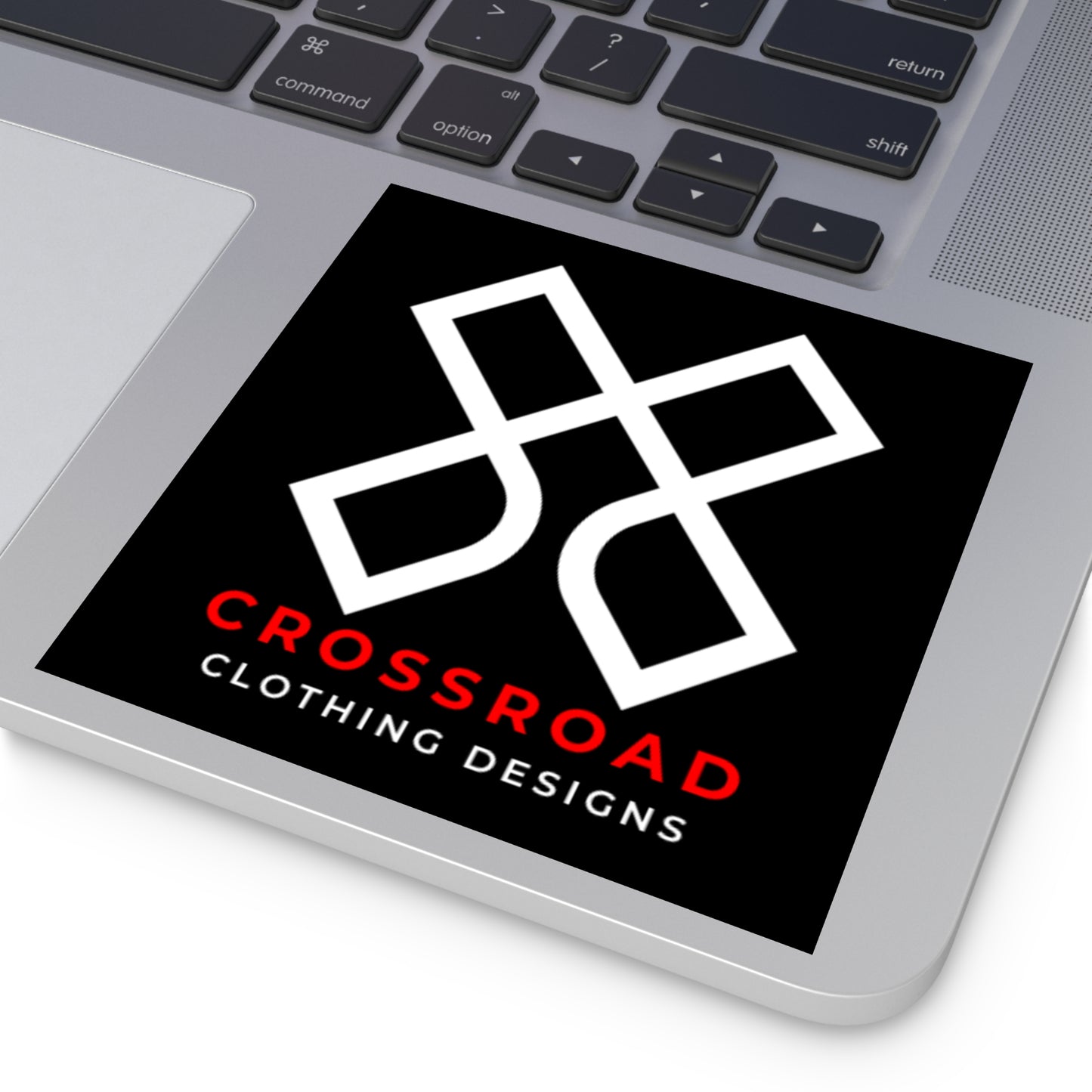 Crossroad Square Indoor\Outdoor Stickers (White Text)