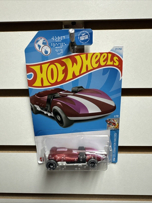 Hot Wheels 2022 HW Celebration Racers HW Braille Racer - Twin Mill (Purple)