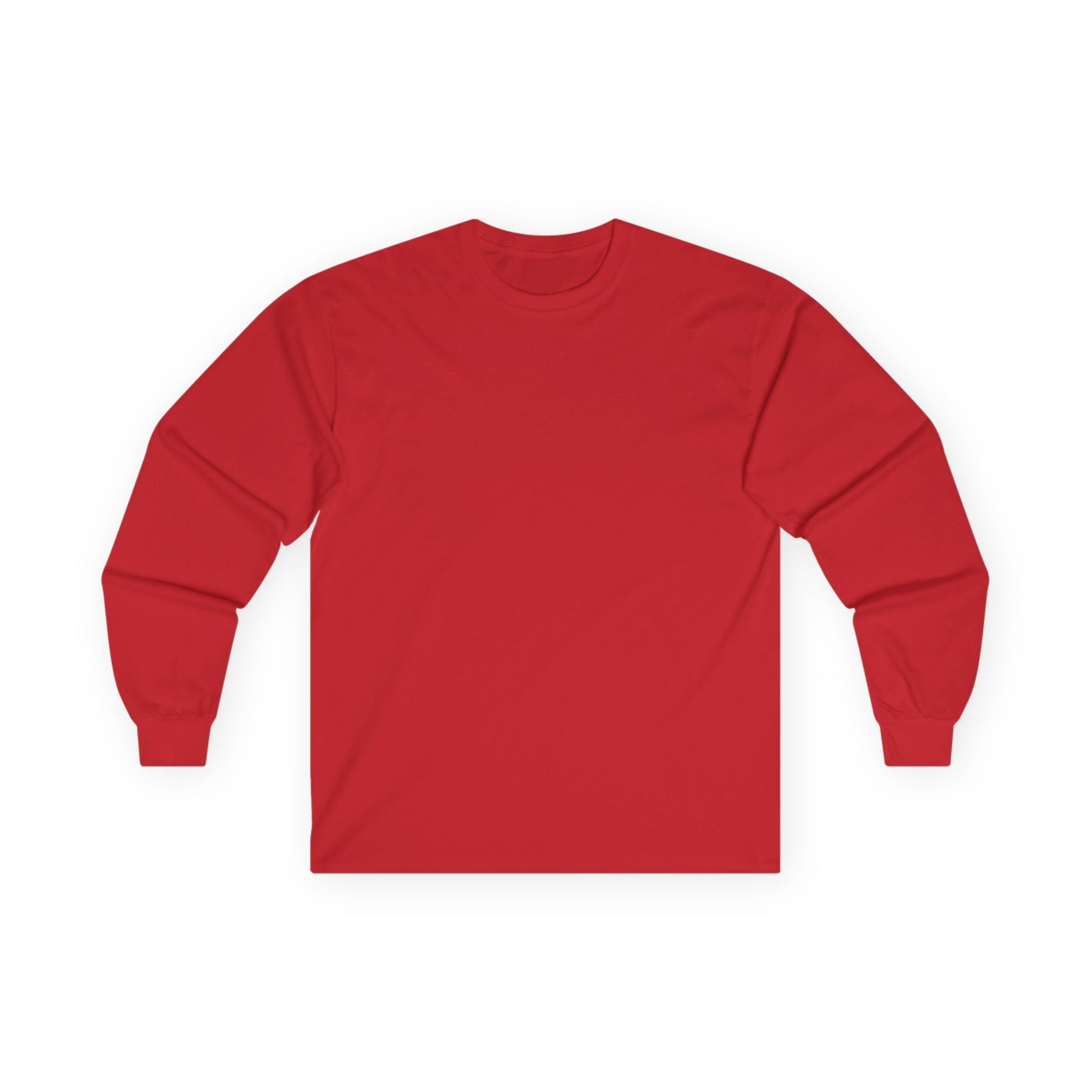67 Red Impala Classic Car Unisex Ultra Cotton Long Sleeve Tee (Back Design)