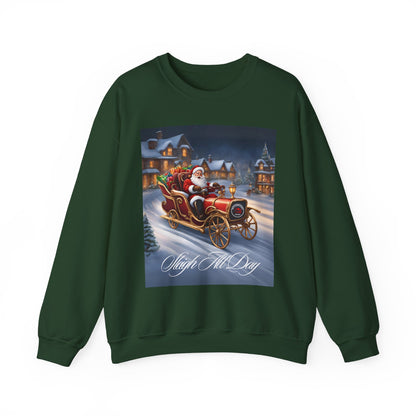 My Car Stuff 'Sleigh All Day' Christmas Custom Design Unisex Heavy Blend™ Crewneck Sweatshirt