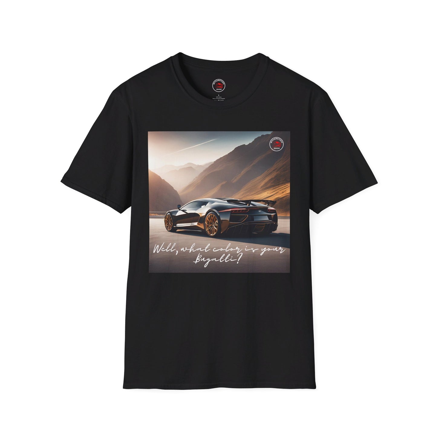 My Car Stuff 'Bugatti' Custom Design Unisex Softstyle T-Shirt