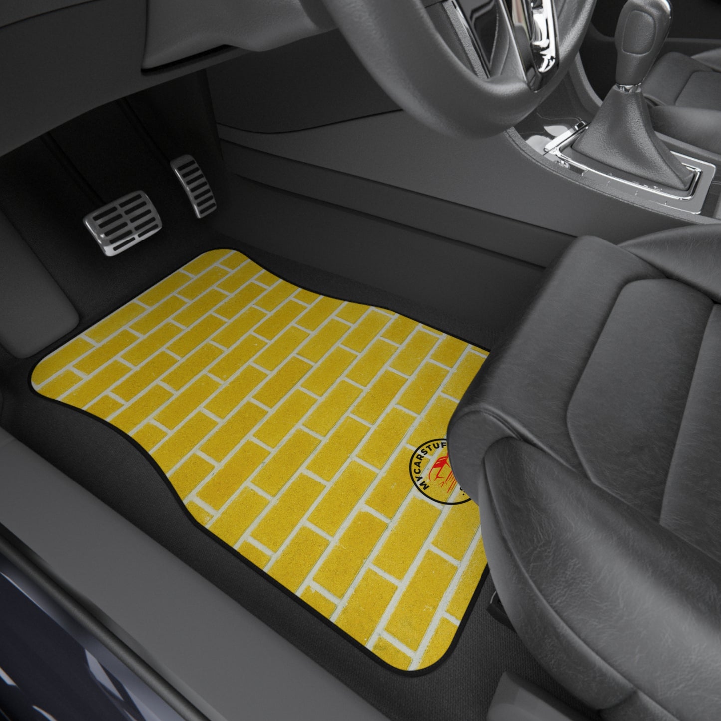 My Car Stuff 'Yellow Brick Road' Custom Design Car Mats (2x Front)