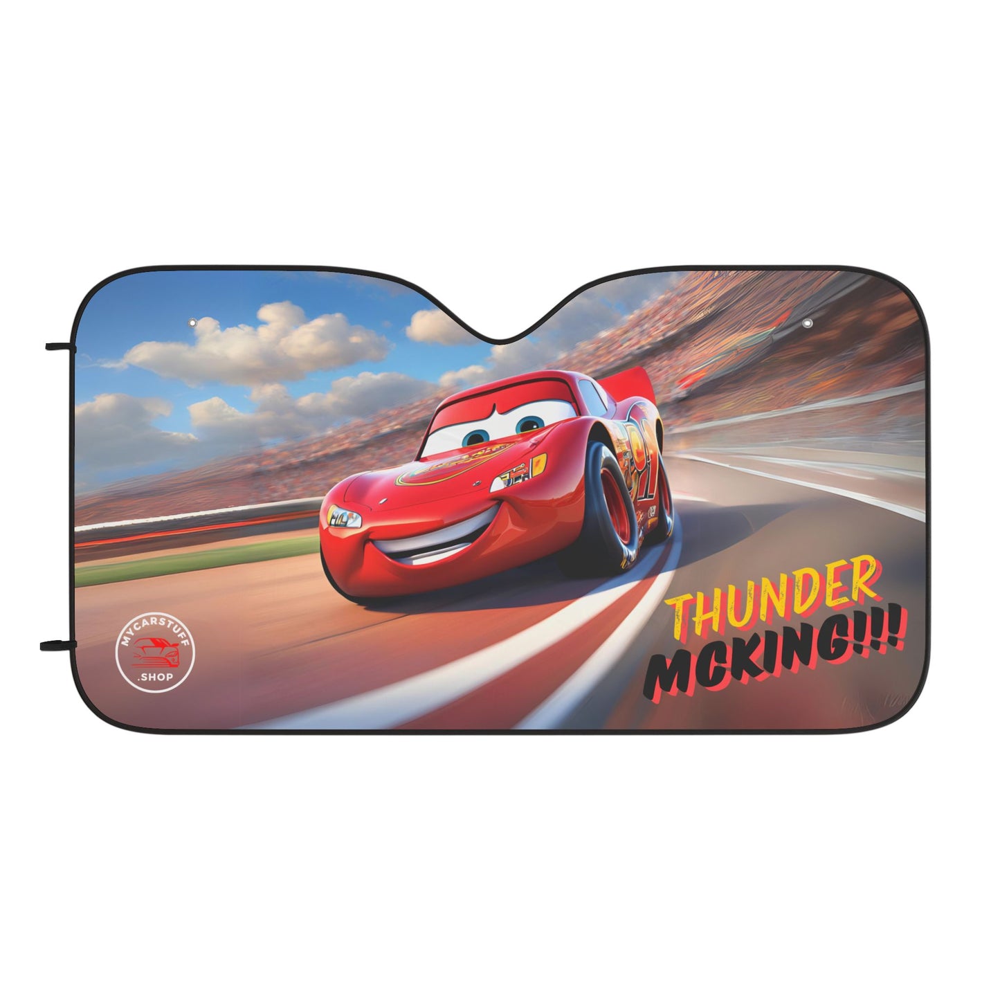 My Car Stuff 'Thunder McKing' Custom Design Car Sun Shades