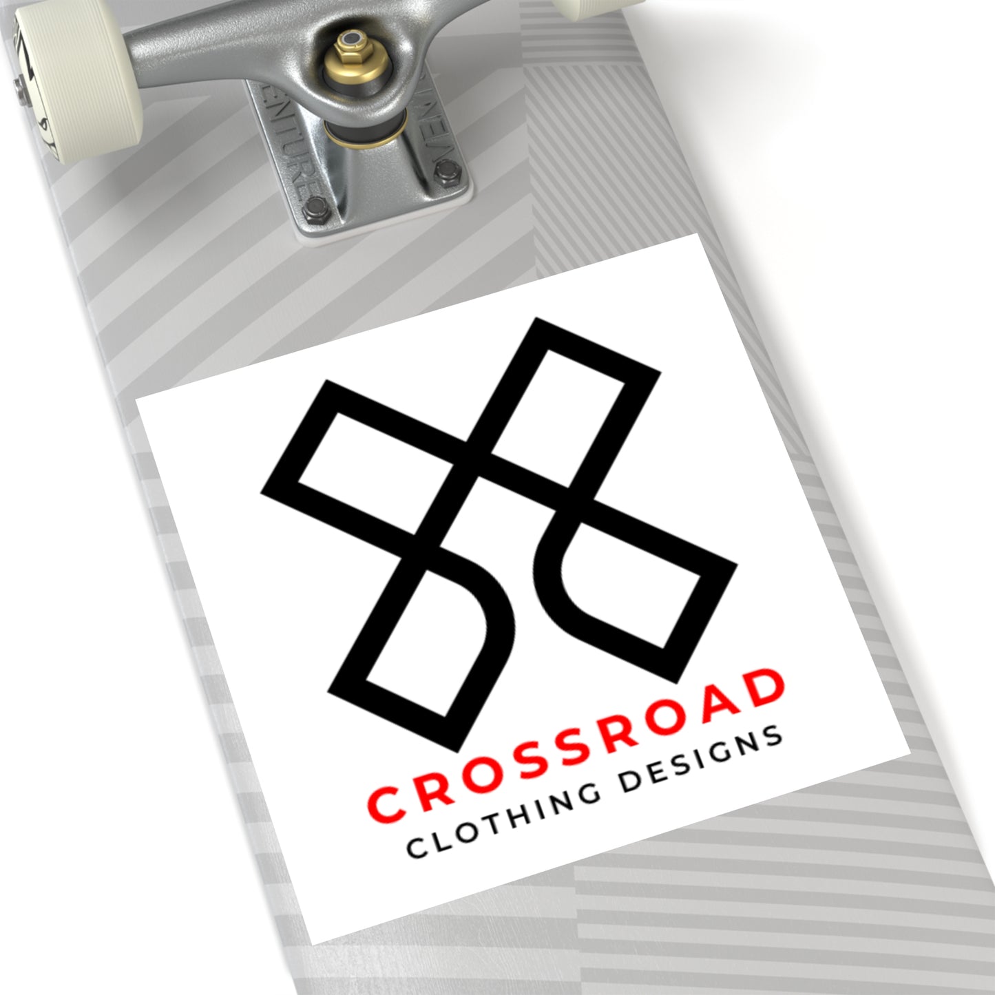 Crossroad Square Indoor\Outdoor Stickers (Black Text)