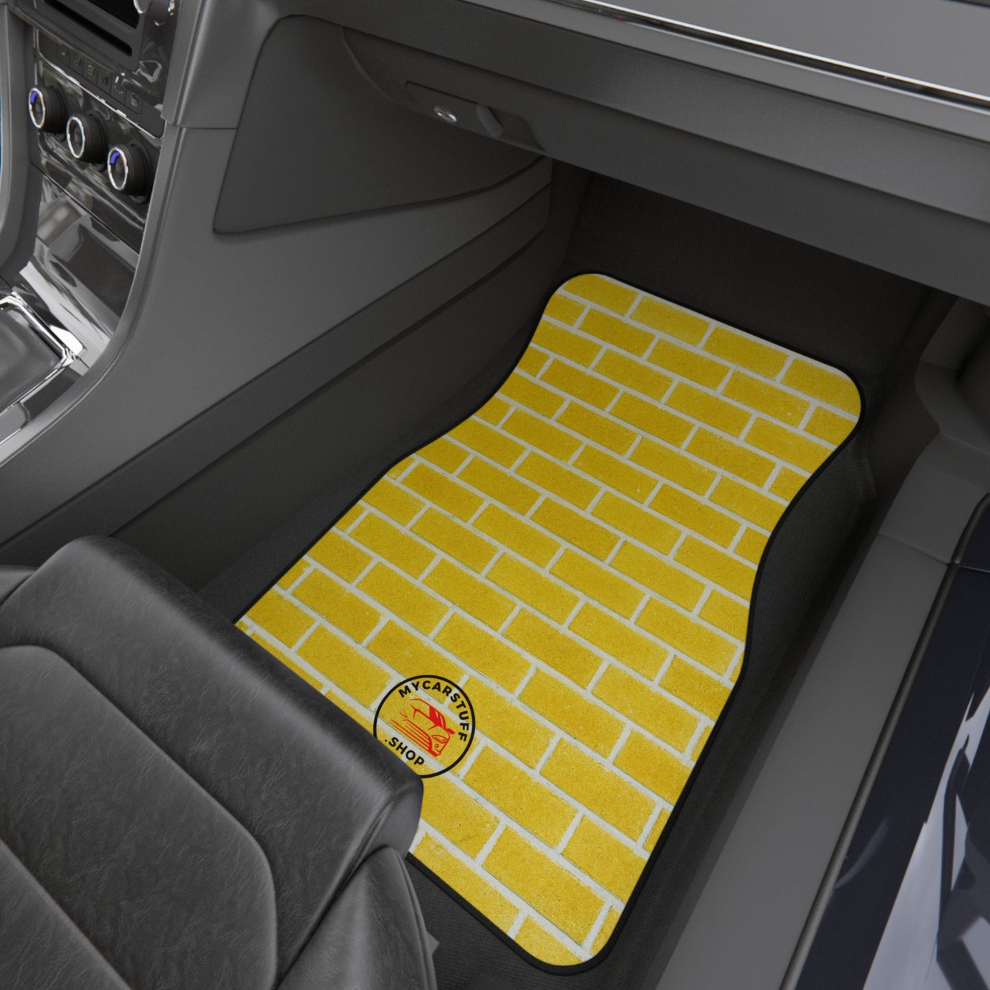 My Car Stuff 'Yellow Brick Road' Custom Design Car Mats (2x Front)