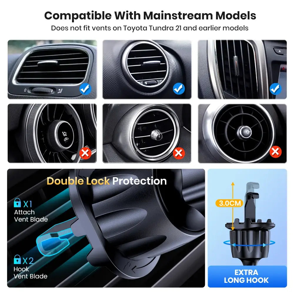 Air Vent Car Phone Metal Holder