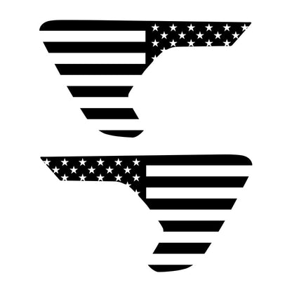 American Flag Vent Decals for Jeep JL, JLU & Gladiator – Die-Cut Fender Vent Graphics (Pair)