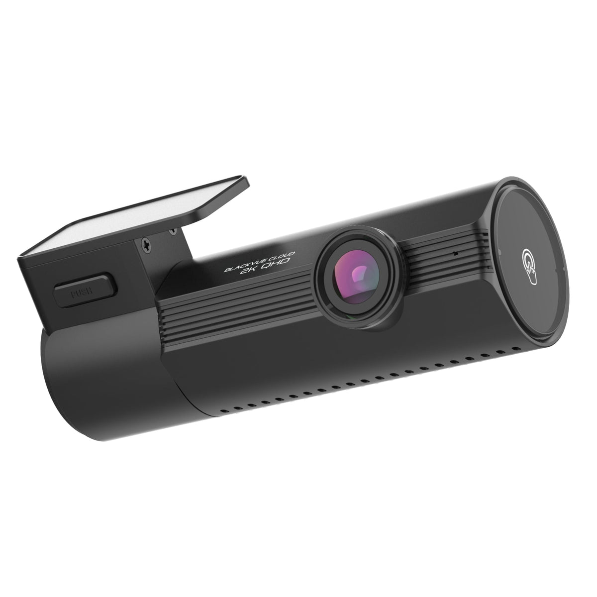 BlackVue ELITE 8 front dash cam on its mount
