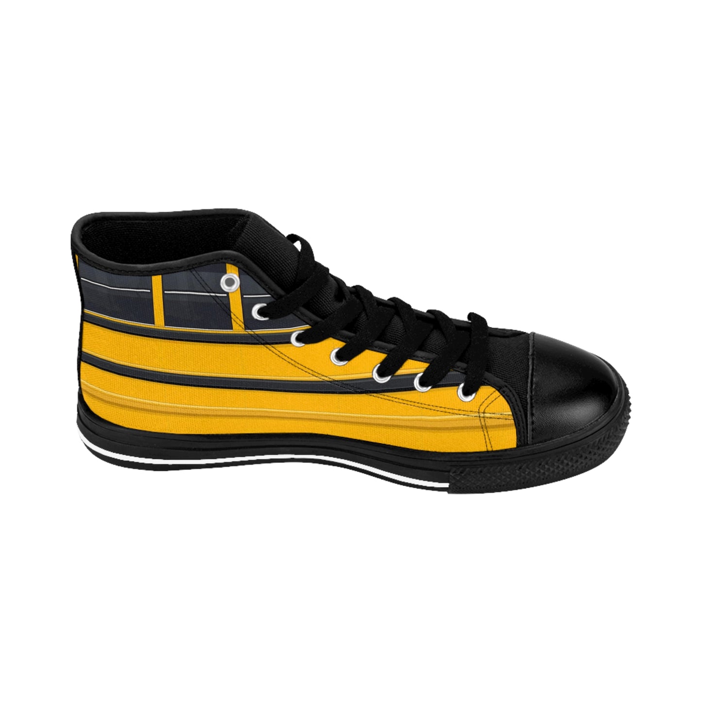 Bussin’ School Bus Men’s Classic High-Top Sneakers
