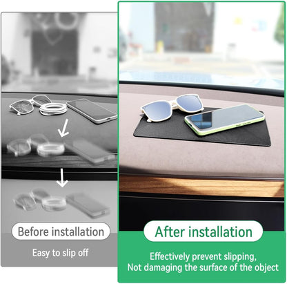 Car Dashboard Anti-Slip Rubber Pad (10.6"X 5.9") 2 Pack