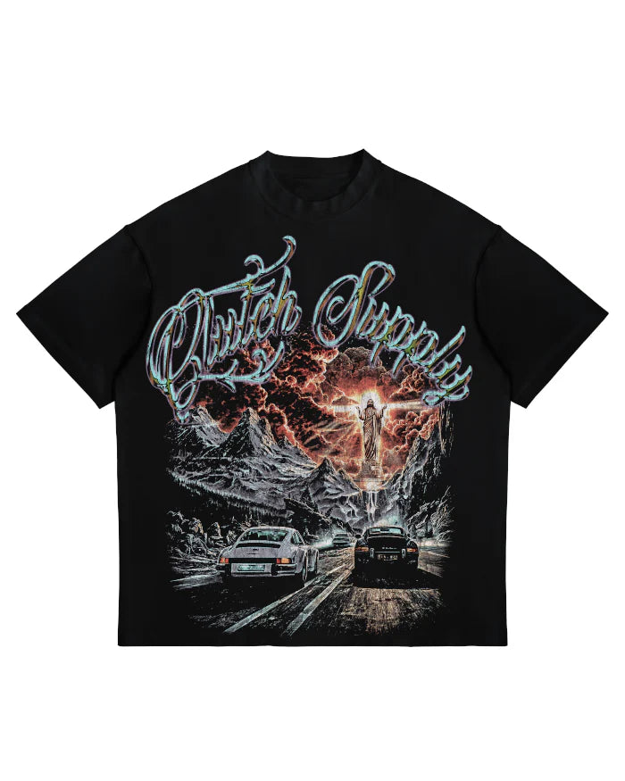 Cars & Christ “Road to Heaven” T-Shirt – Clutch Supply LA | Christian Car Culture Tee (Copy)