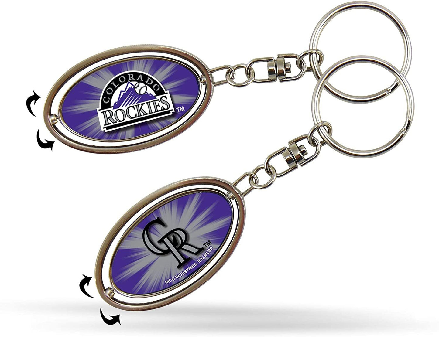 Colorado Rockies Spinner Keychain