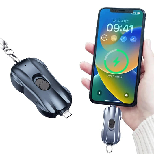 Compact Keychain Phone Charger Power Bank