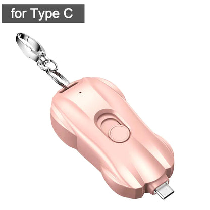 Compact Keychain Phone Charger Power Bank