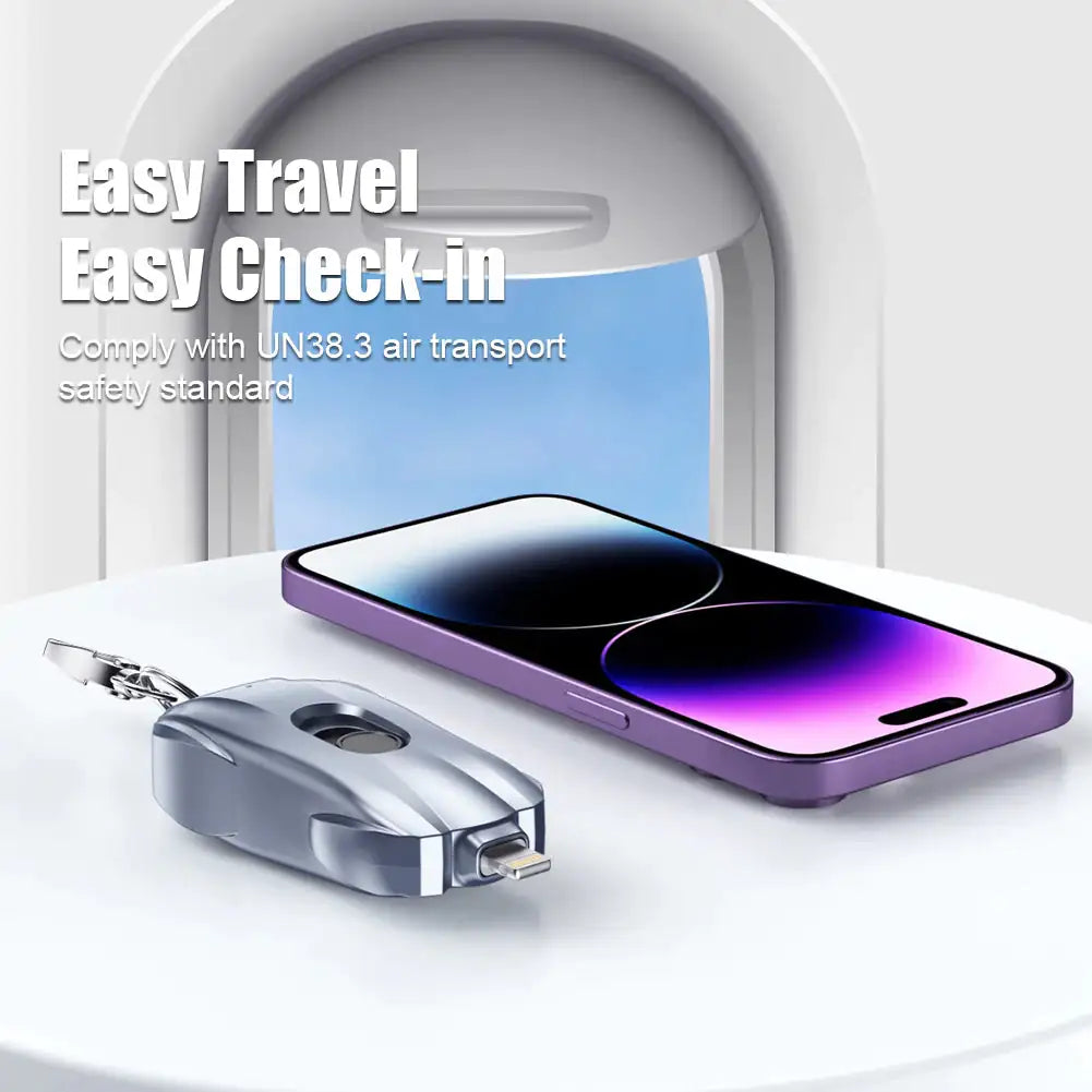 Compact Keychain Phone Charger Power Bank