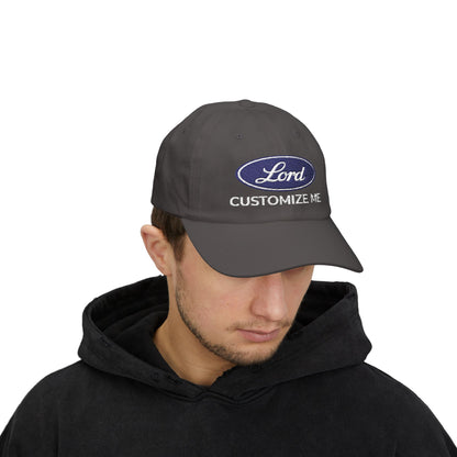 Customize Me “Lord” Dad Cap – Personalized Embroidered Cotton Hat (Up to 20 Characters)