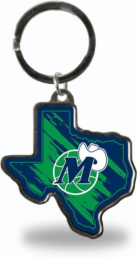 Dallas Mavericks State Shape Keychain