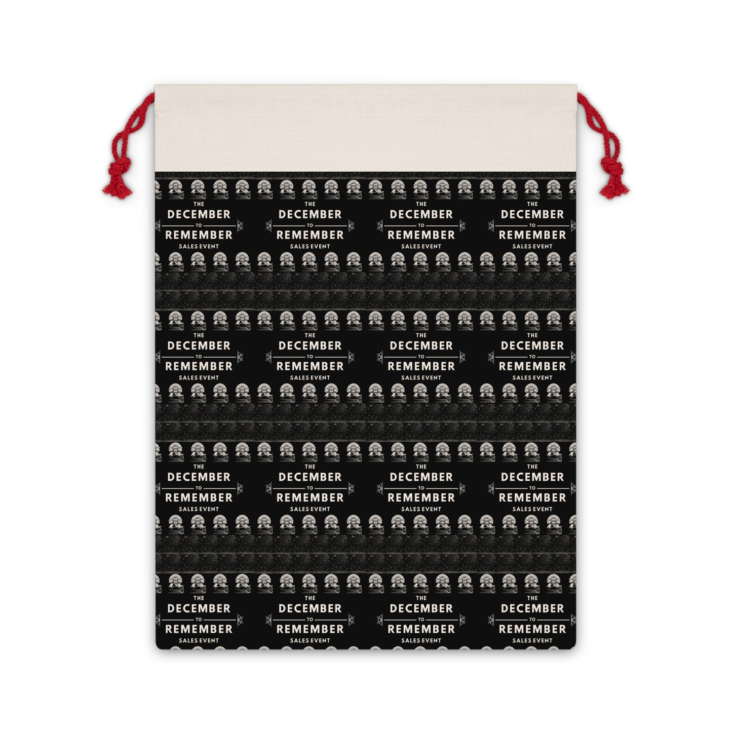 December to Remember Gift Bag – Reusable Holiday Santa Sack & Custom Drawstring Bag