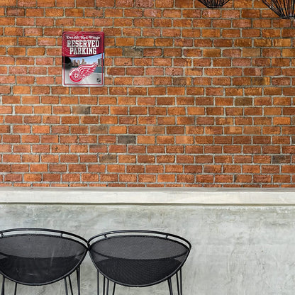 Detroit Red Wings Metal Parking Novelty Wall Sign 8.5 x 11 Inch