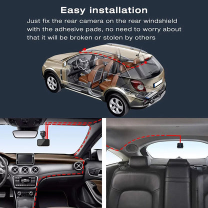 Dual Dash Camera UHD 4K Front and FHD 1080P Rear