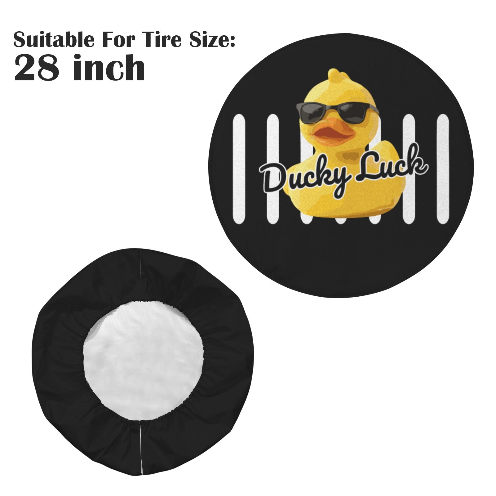 Ducky Luck 28" Spare Tire Cover – Jeep & SUV Rear Tire Protector