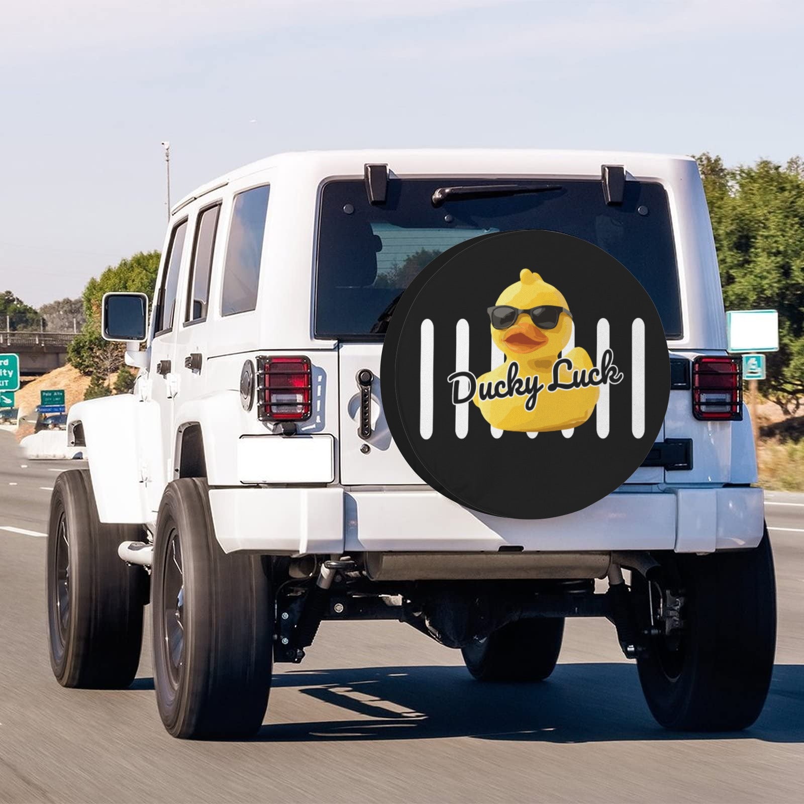 Ducky Luck 28" Spare Tire Cover – Jeep & SUV Rear Tire Protector