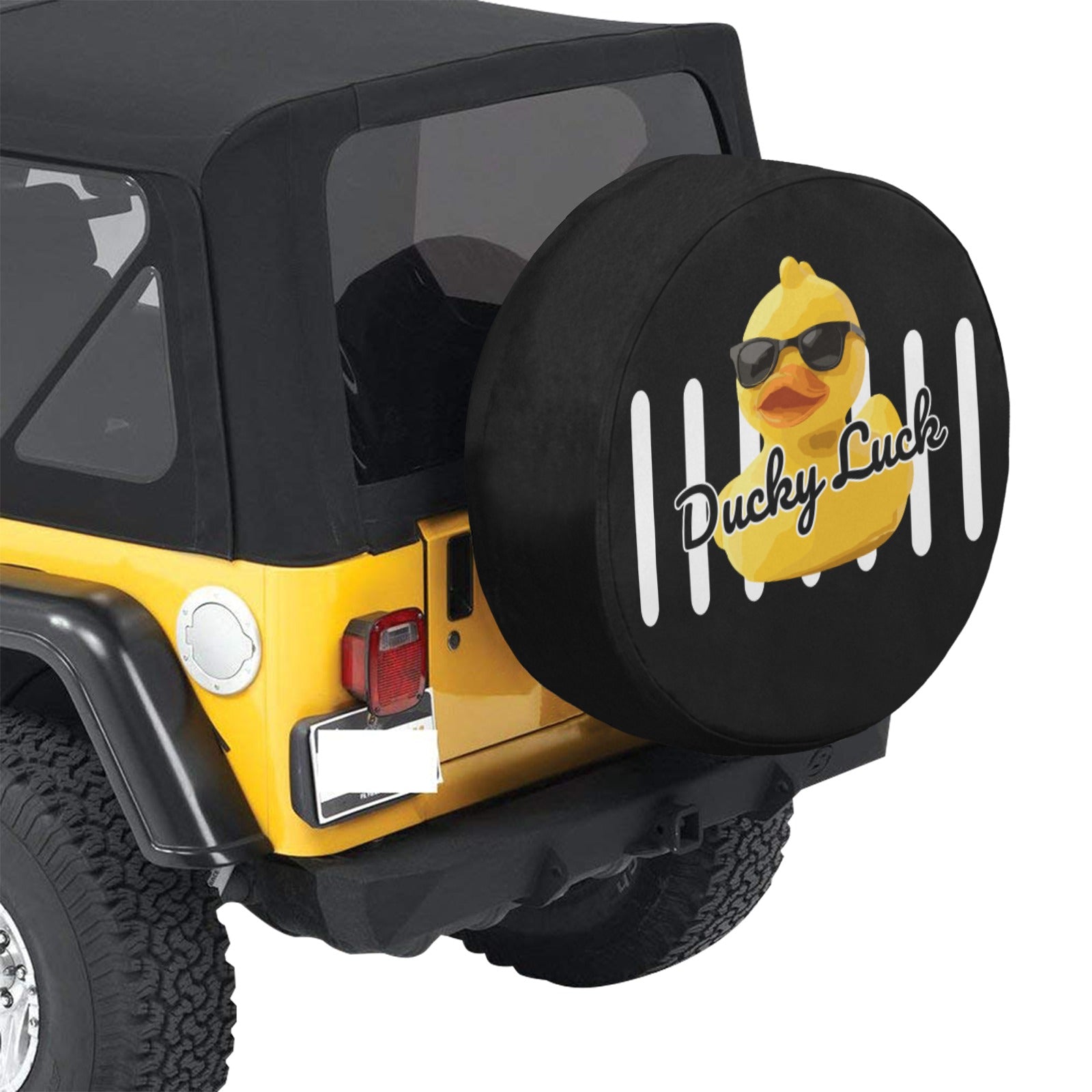 Ducky Luck 34" Spare Tire Cover – Jeep & SUV Rear Tire Protector