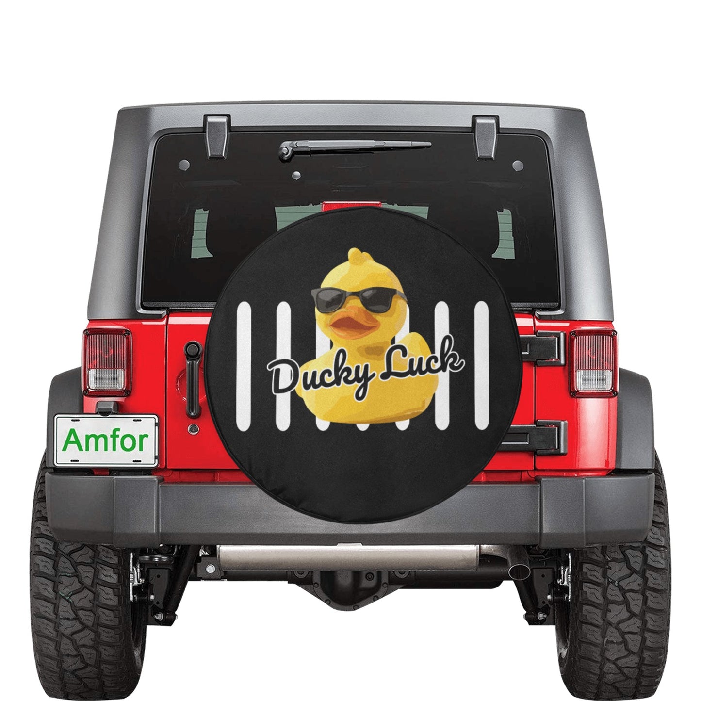 Ducky Luck 34" Spare Tire Cover – Jeep & SUV Rear Tire Protector