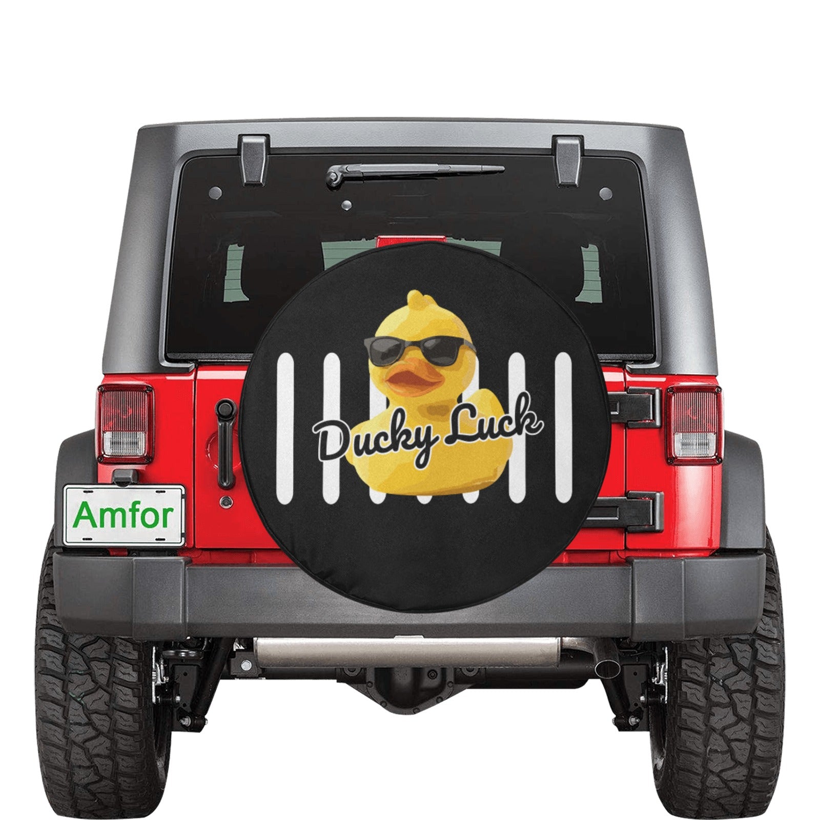 Ducky Luck 34" Spare Tire Cover – Jeep & SUV Rear Tire Protector