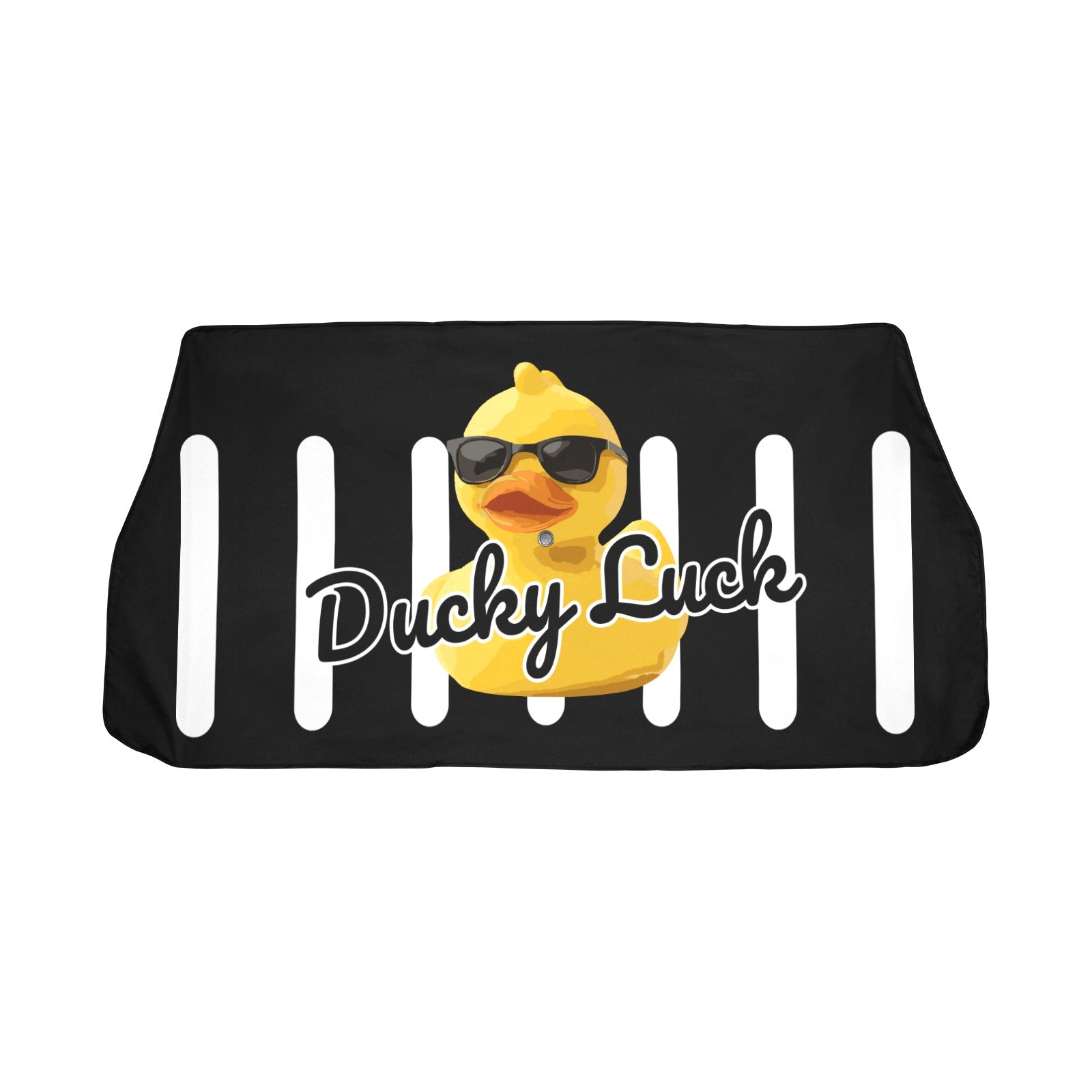 Ducky Luck Umbrella Car Sun Shade – 58" x 29" Windshield Cover (Black)