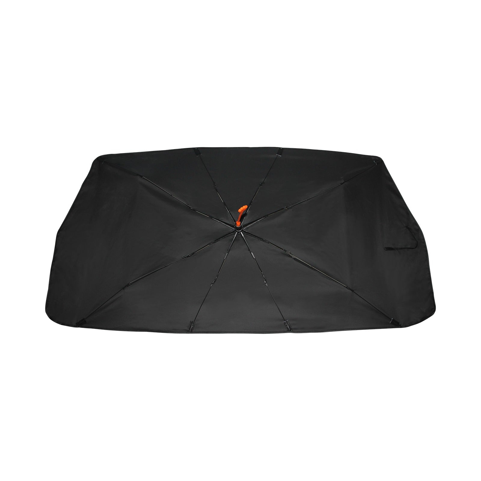 Ducky Luck Umbrella Car Sun Shade – 58" x 29" Windshield Cover (Black)