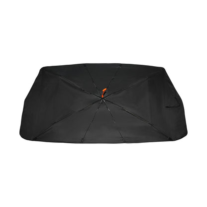 Ducky Luck Umbrella Car Sun Shade – 58" x 29" Windshield Cover (Black)