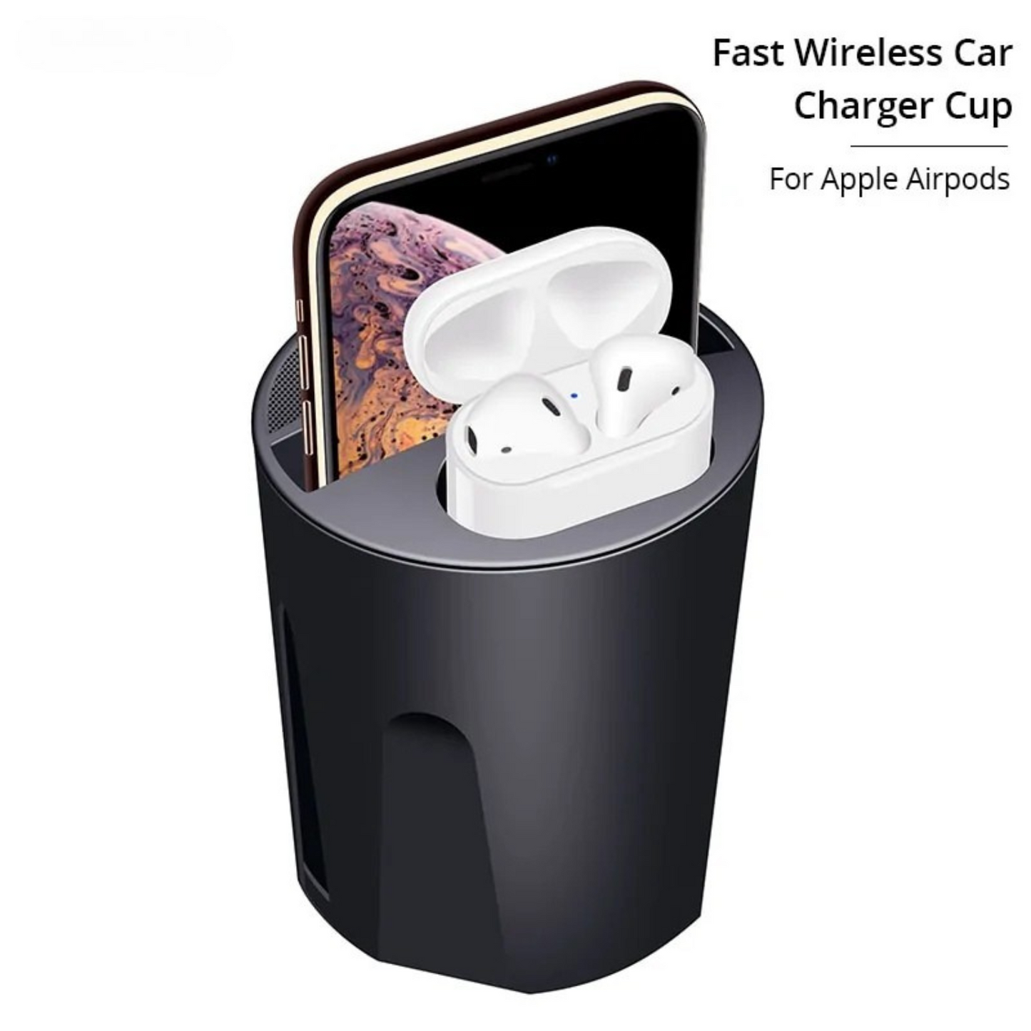 Fast Wireless Car Cup Charger