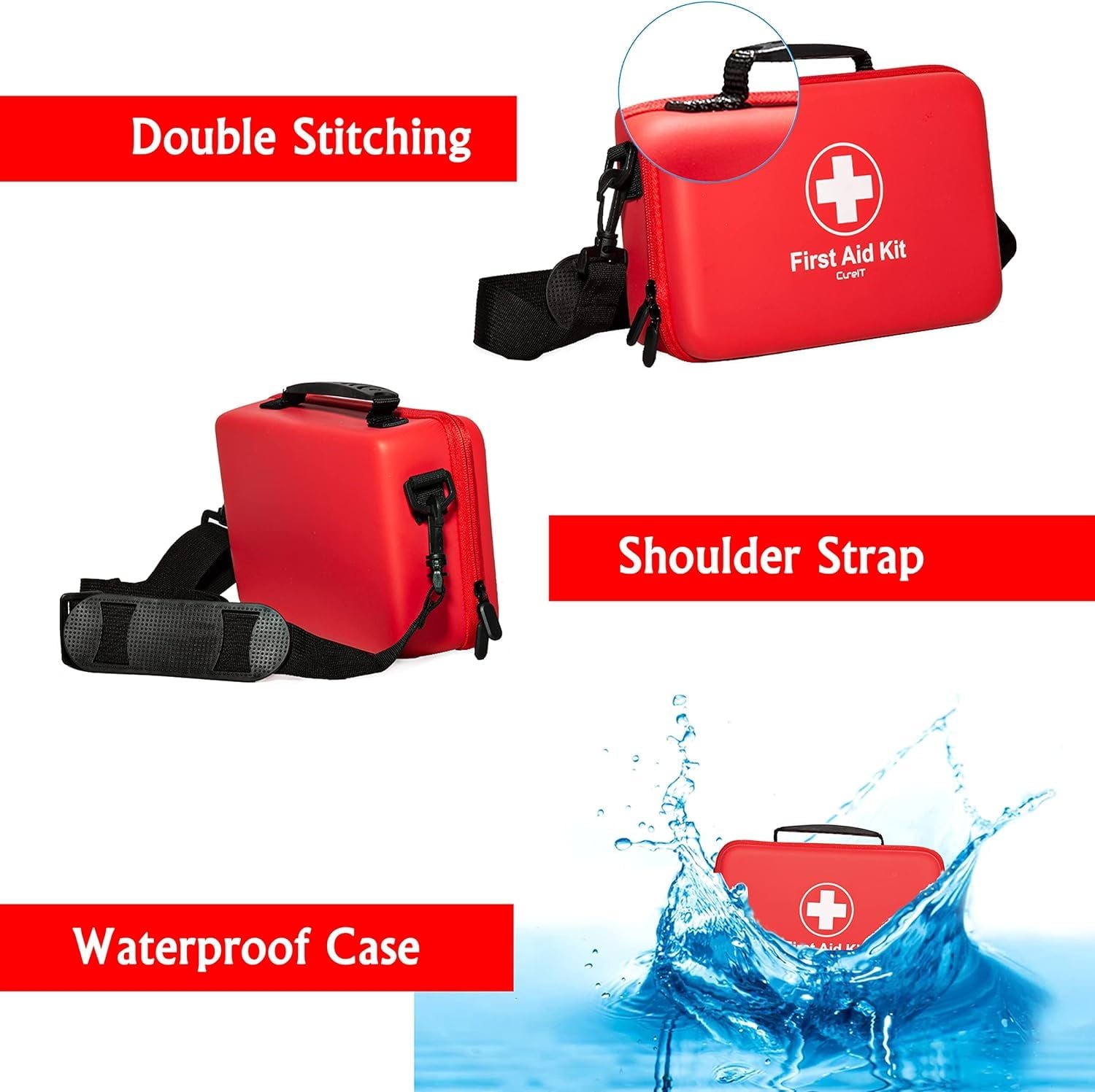 First Aid Car Kit Waterproof Emergency Survival Travel Kit (152 pieces)