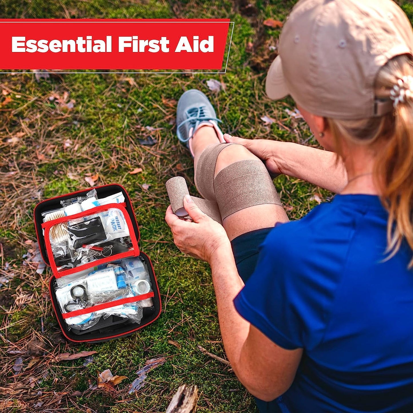 First Aid Car Kit Waterproof Emergency Survival Travel Kit (152 pieces)