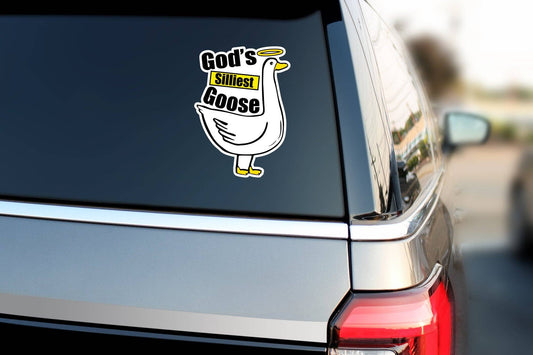 God's Silliest Goose Sticker