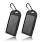 Solar Power Bank Phone Charger 5000mAh (2-Pack)