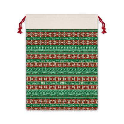 Happy Honda Days Gift Bag – Reusable Holiday Santa Sack & Custom Drawstring Bag