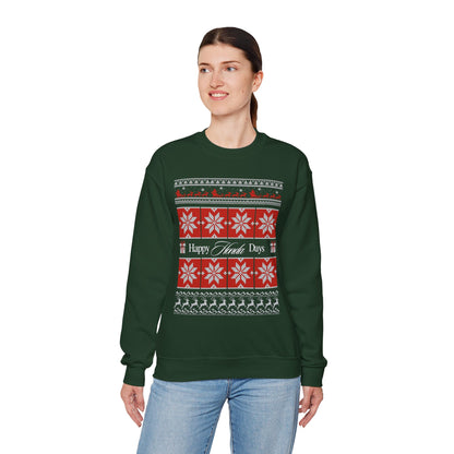 Happy Honda Days Holiday Sweater – Unisex Heavy Blend™ Crewneck Sweatshirt | Holiday Car Lover Gift