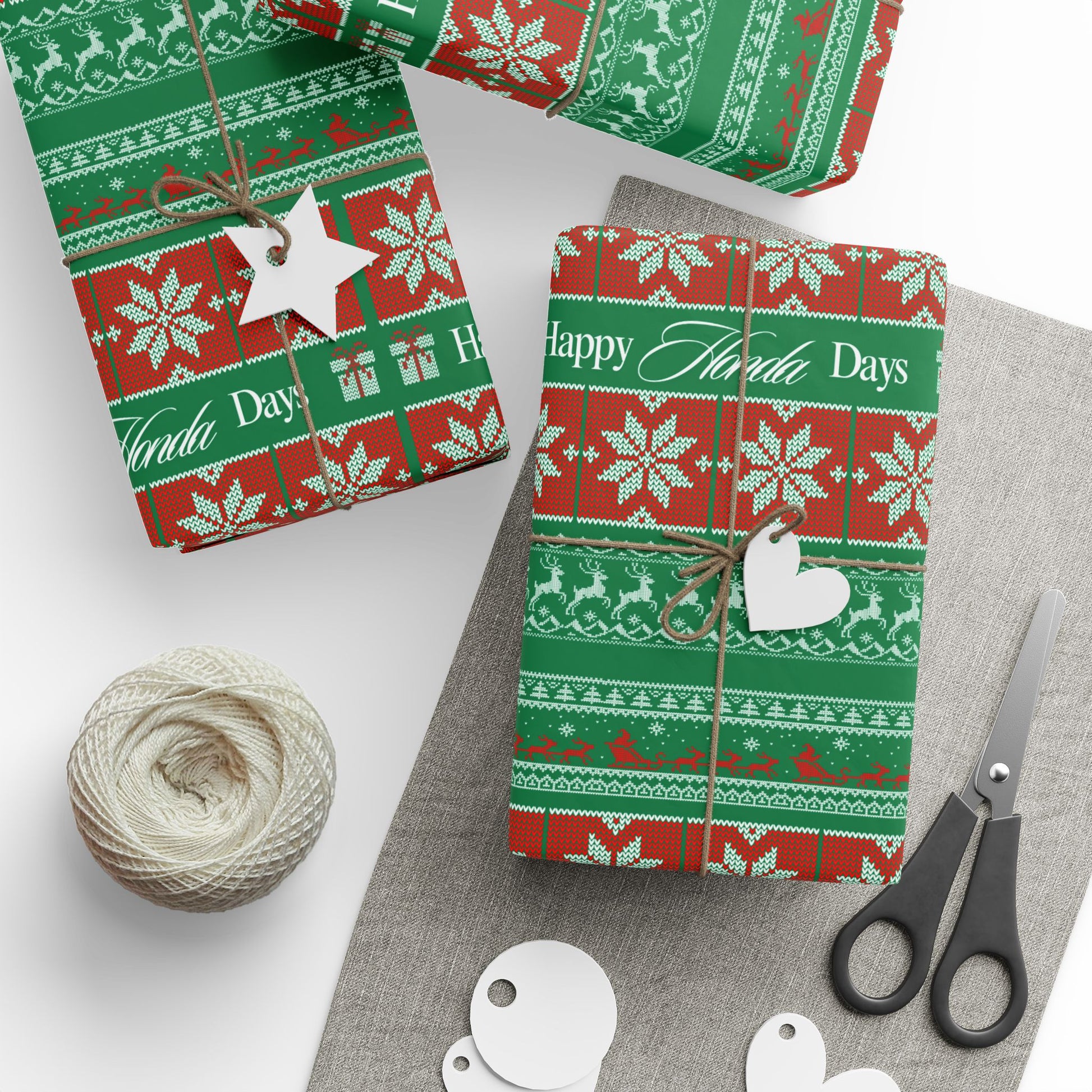Happy Honda Days Holiday Wrapping Paper – Festive Christmas Gift Wrap for Car Lovers