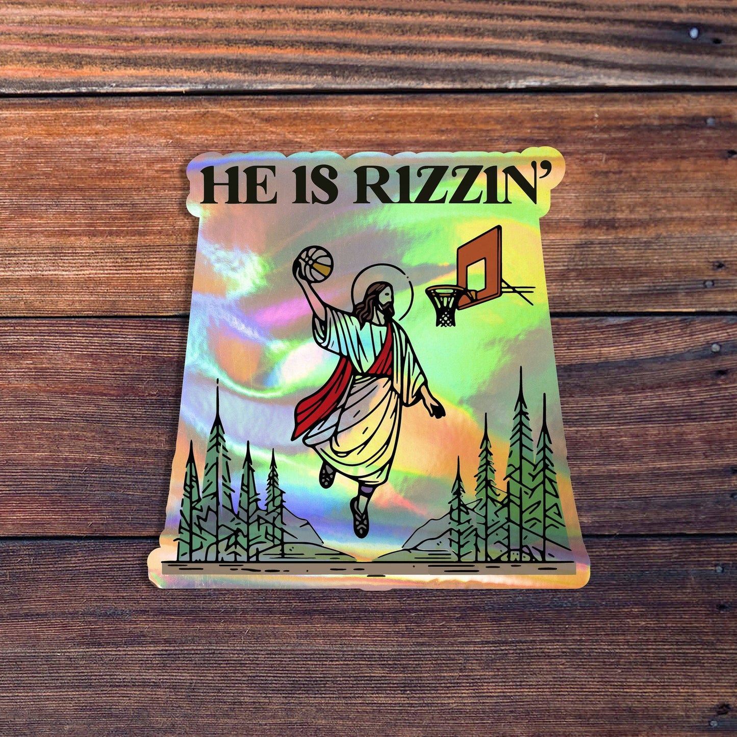 He Is Rizzin' Sticker