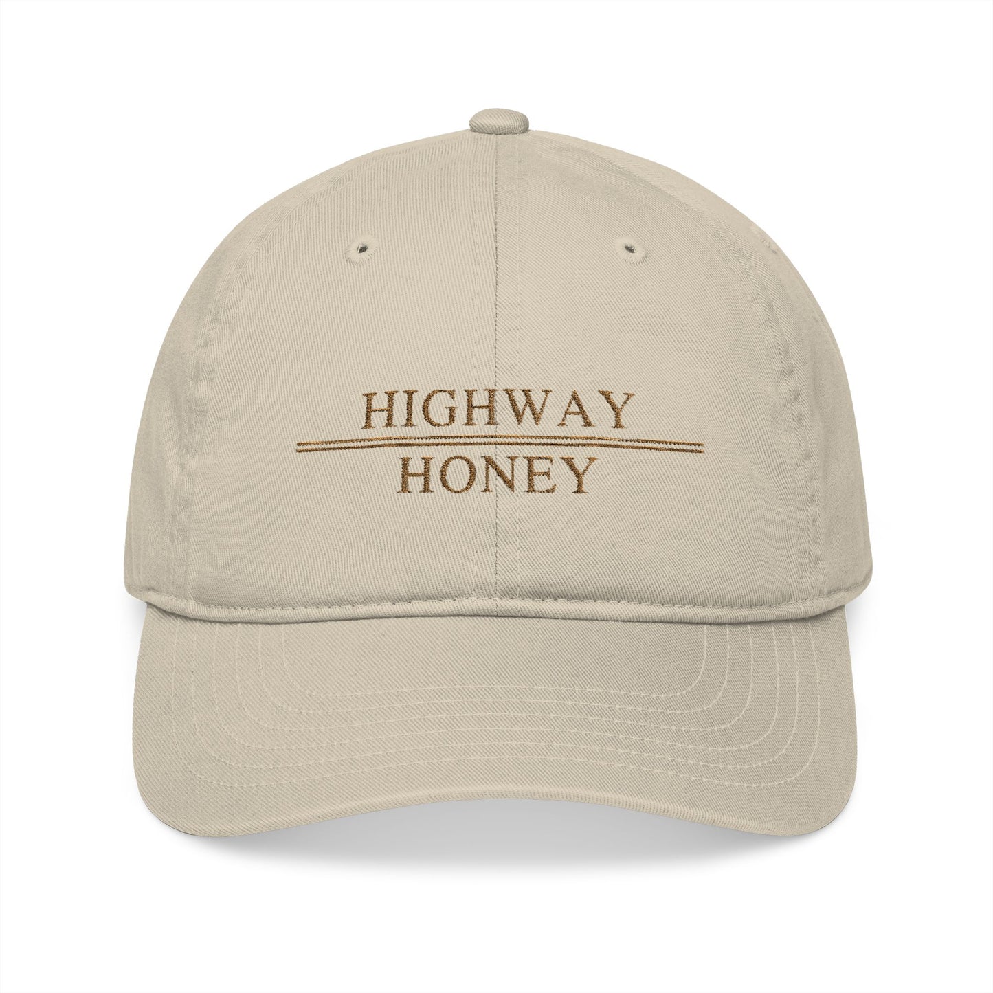 Highway Honey Organic Cotton Baseball Cap – Embroidered Adjustable Hat
