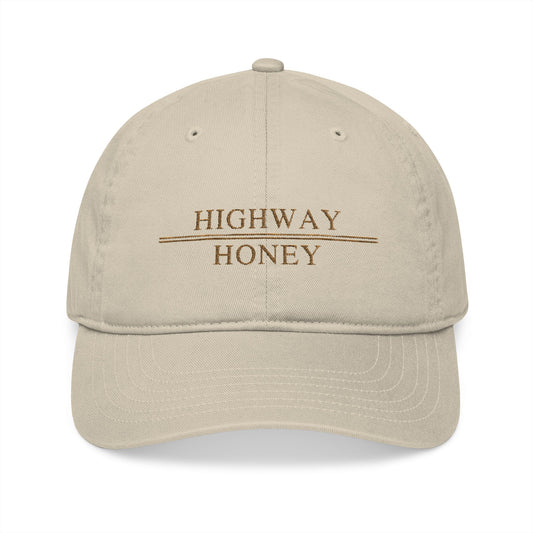 Highway Honey Organic Cotton Baseball Cap – Embroidered Adjustable Hat