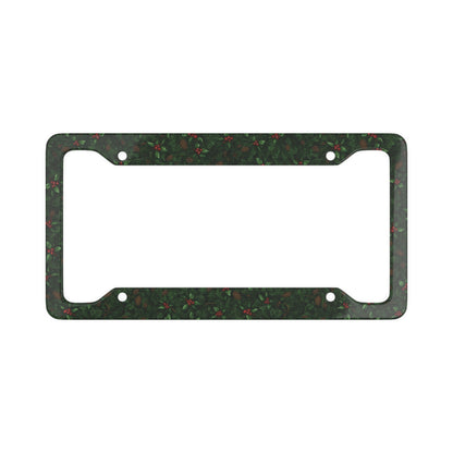 Holiday Wreath Series License Plate Frame – Green Edition