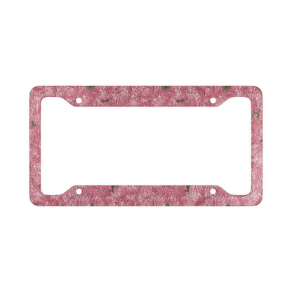 Holiday Wreath Series License Plate Frame – Pink Edition