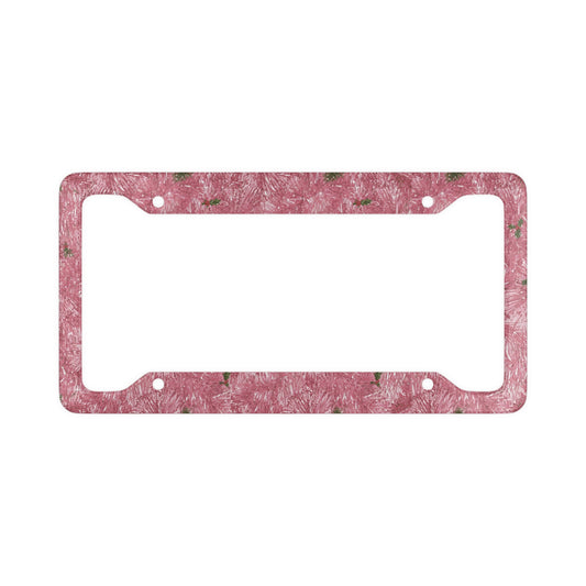 Holiday Wreath Series License Plate Frame – Pink Edition