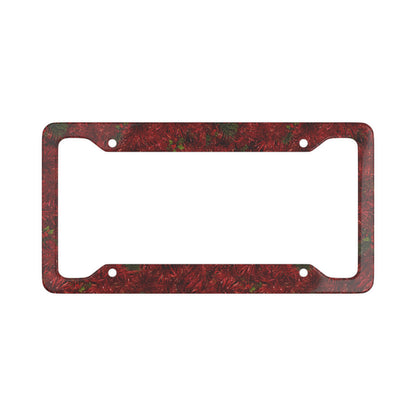 Holiday Wreath Series License Plate Frame – Red Edition