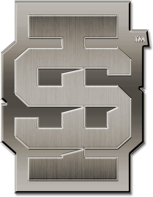 Idaho State University Bengals Solid Metal Auto Emblem Antique Nickel for Car/Truck/SUV
