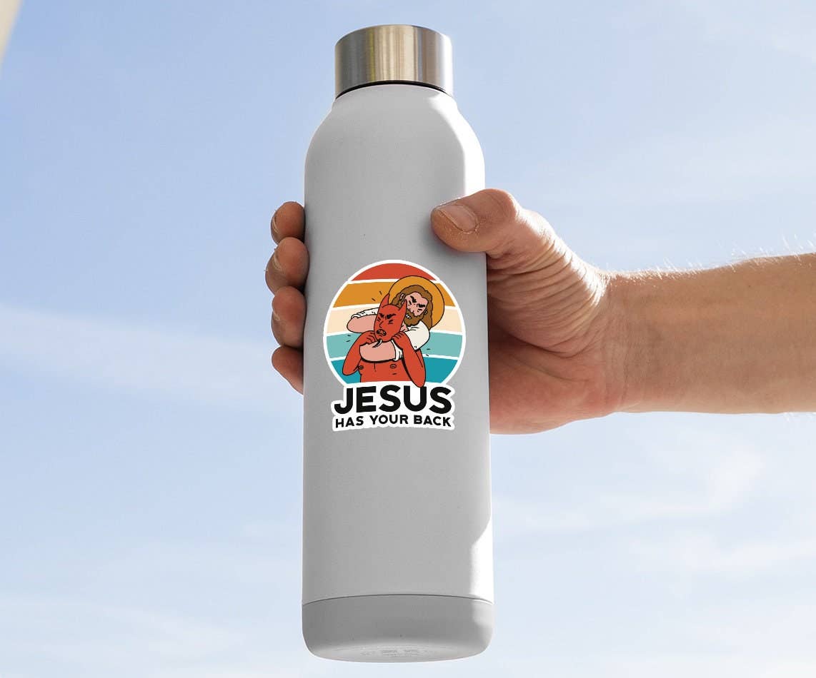 Jesus Has Your Back Sticker